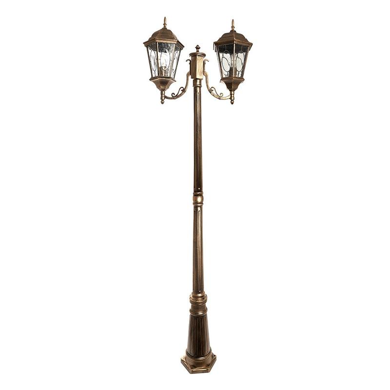 светильник садово-парковый 2х60вт 230в e27 черн. зол. pl157 feron 11325 от BTSprom.by