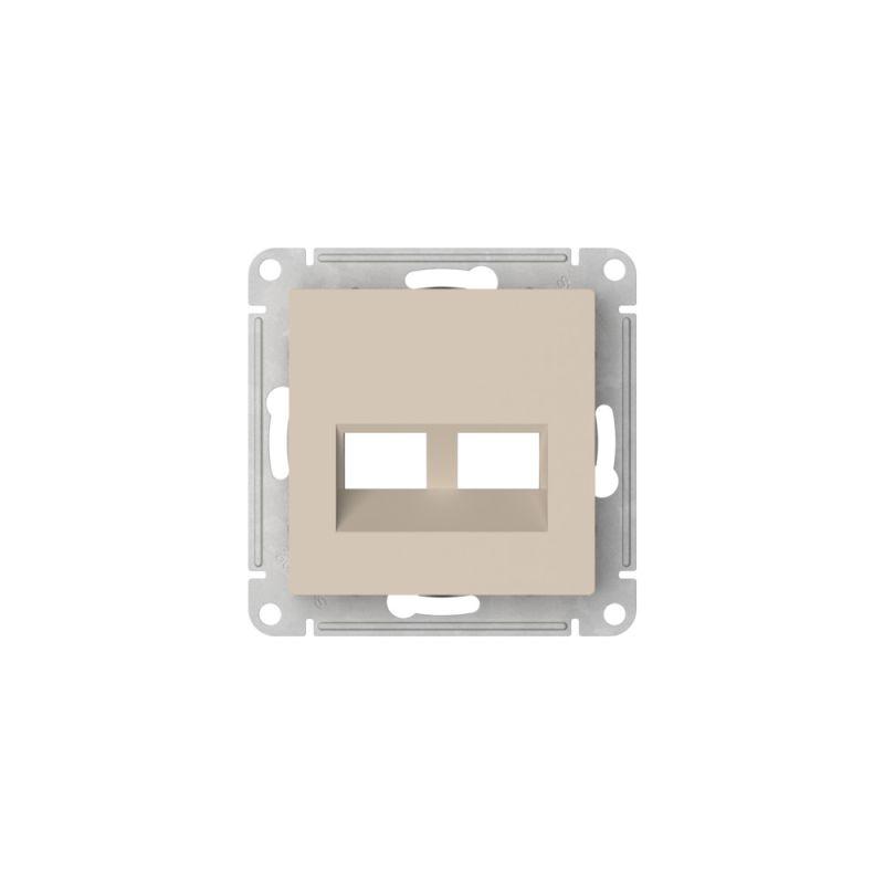  Накладка двойная AtlasDesign для информационных функций типа Keystone песочн. SE ATN001290 фото в каталоге от BTSprom.by