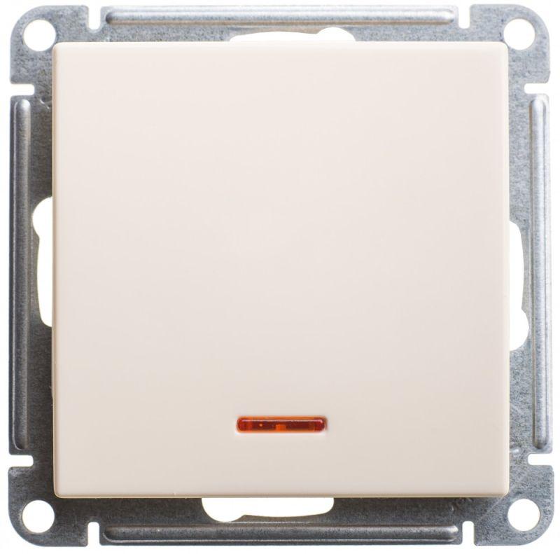  Переключатель проходной 1-кл. СП W59 10А IP20 10AX с подсветкой механизм сл. кость SE VS610-157-2-86 фото в каталоге от BTSprom.by