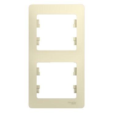 рамка 2-м glossa вертикал. беж. se gsl000206 от BTSprom.by