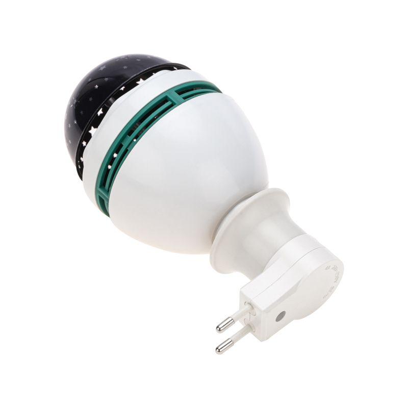  Диско-лампа светодиодная E27 230В проекция звезды с переходником в розетку Neon-Night 601-259 фото в каталоге от BTSprom.by