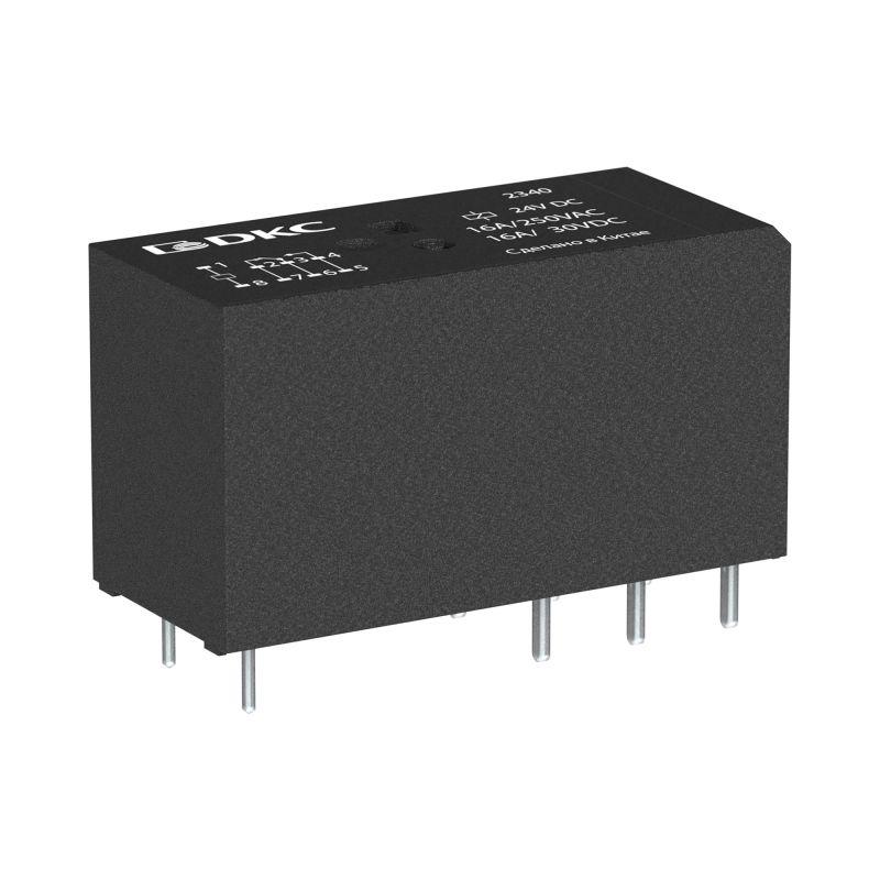 реле миниатюрное низкопрофильное 1co ком. ток 16а agsno2 напряжение 230в ac dkc irm-230ac-1co от BTSprom.by