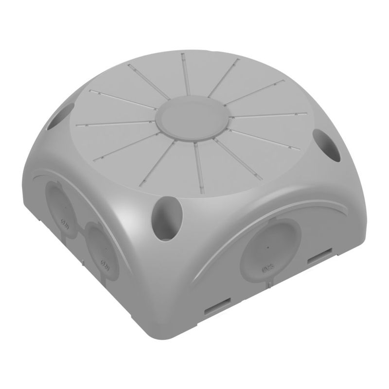 коробка распределительная 100х100х50 двухкомпонентн.с мембранами безгалоген. (hf) для видеокамер сер. промрукав 60-0505 от BTSprom.by