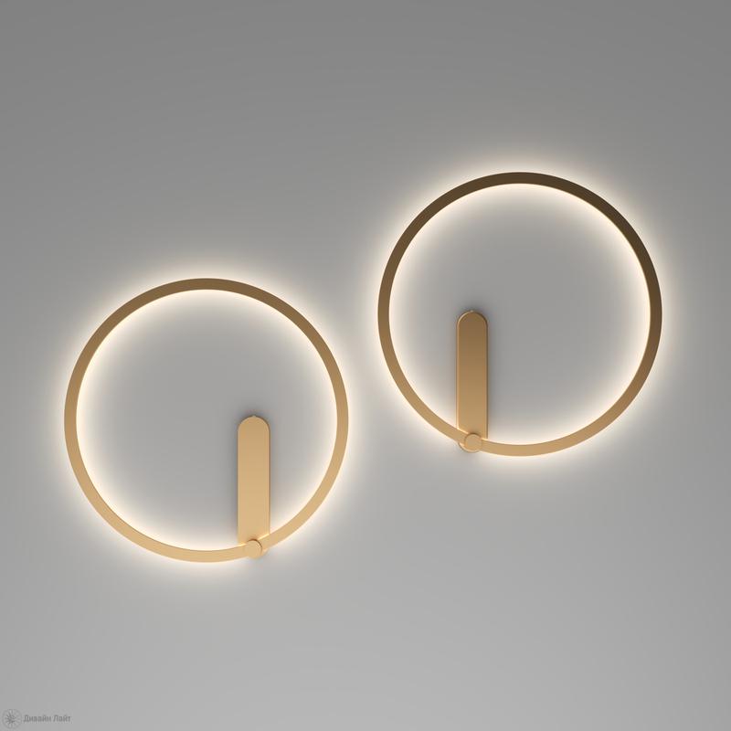  Бра ROUND 24Вт 3000/4000/6500К IP20 со светодиодом алюм. матов. зол. DENKIRS 772626 фото в каталоге от BTSprom.by