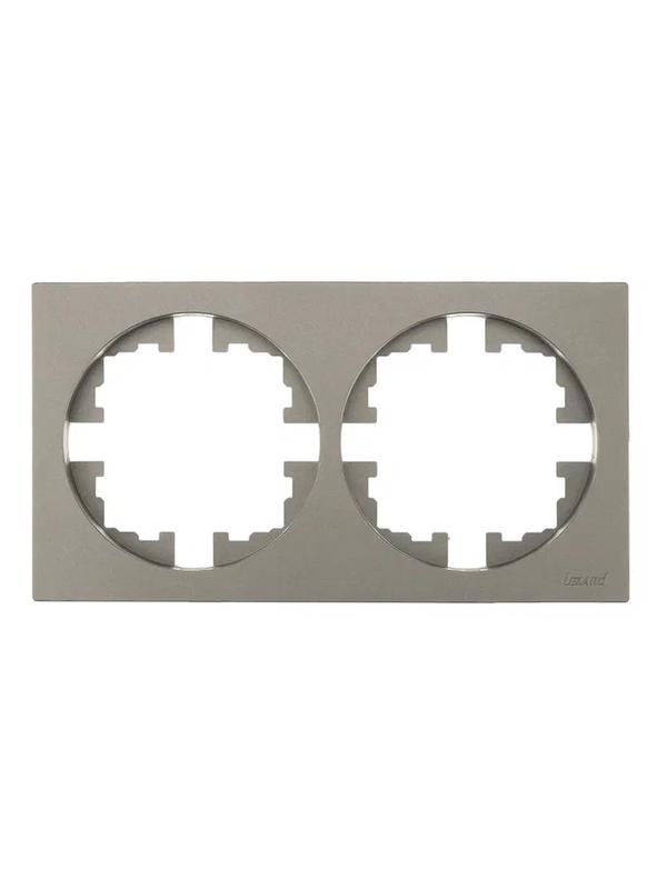 рамка 2-м osen горизонт. квадрат титан lezard 743-3700-147 от BTSprom.by