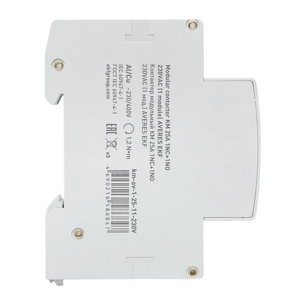  Контактор модульный КМ 25А 1NC+1NO 230VAC (1 мод.) AVERES EKF km-av-1-25-11-230V фото в каталоге от BTSprom.by