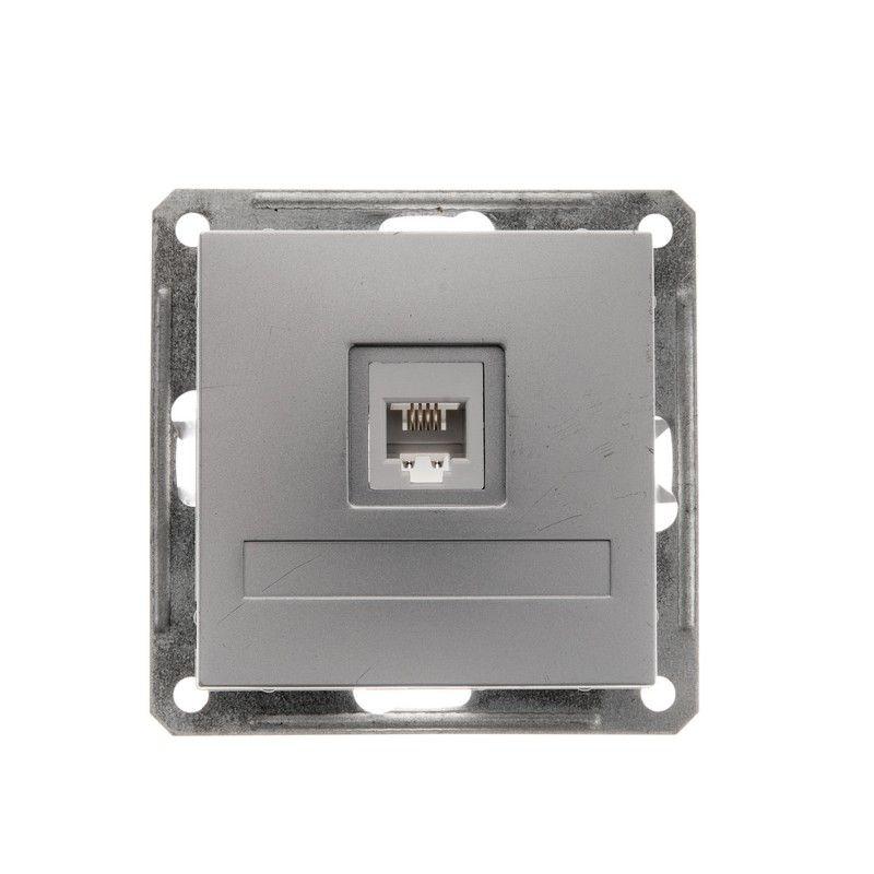 розетка телефонная сп w59 rj11 1а механизм матов. хром se rsi-152t-5-86 от BTSprom.by