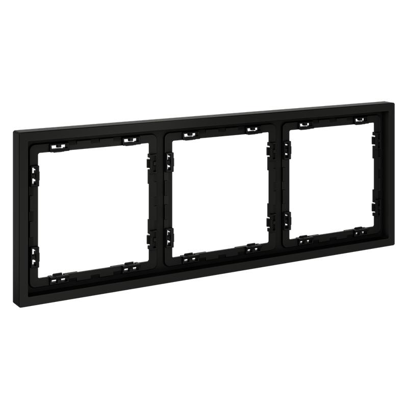  Рамка 3-м S70 пластик. черн. матов. Voltum VLS100308 фото в каталоге от BTSprom.by