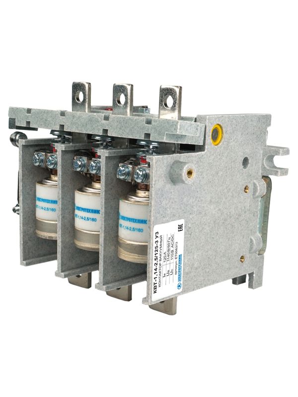 контактор вакуумный квт-1.14-2.5/125-3 у3 3п кат. 110в 2но+1нз ip00 без реле электротехник et006373 от BTSprom.by