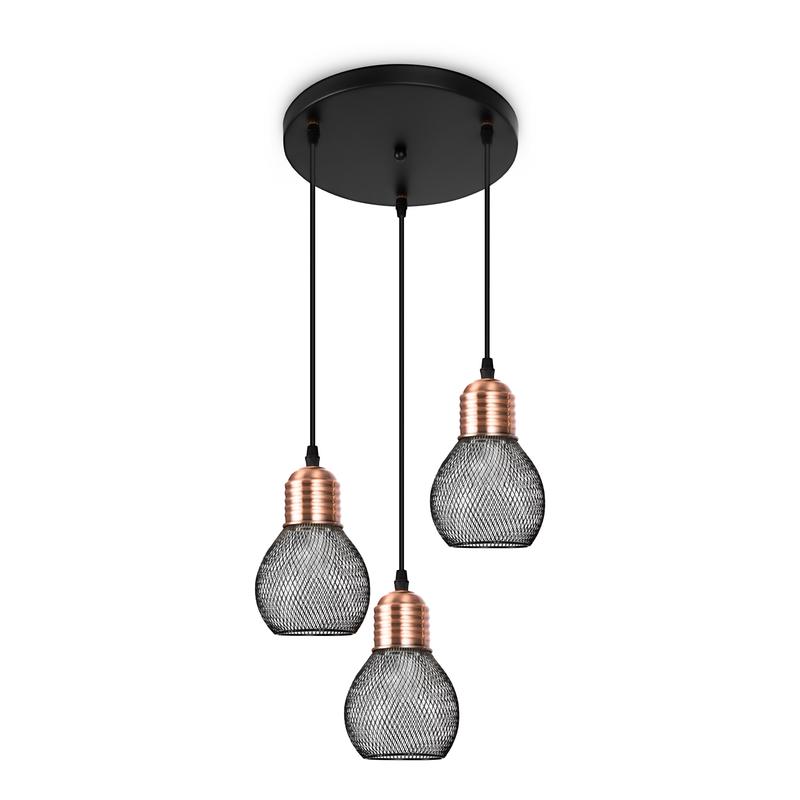  Светильник Agata 60Вт E27х3 IP20 подвесной Freya FR4011PL-03BBS фото в каталоге от BTSprom.by