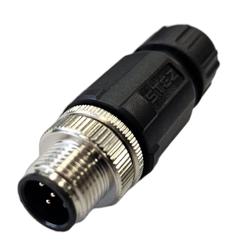 разъем м12 5a штыревой пайка пластик. прямой резьба pg7 каб. часть сцм120022-05a стэз 185200164 от BTSprom.by