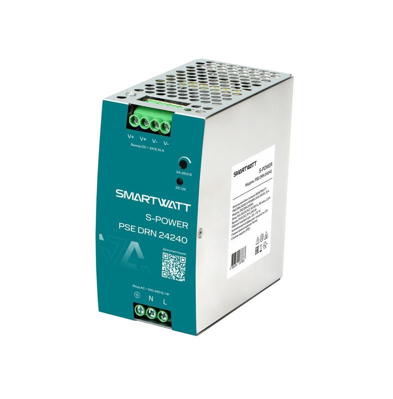 блок питания импульсный pse drn 24240 s-power 24в 240вт 10а smartwatt 4512020450023 от BTSprom.by
