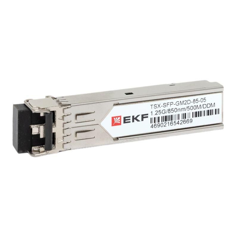 модуль sfp 1.25гб двойн. многомодовое оптоволокно 850нм дальность 500м tsx ekf tsx-sfp-gm2d-85-05 от BTSprom.by