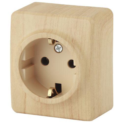 розетка 1-м оп эра эксперт 11-2203-11 16а ip20 250в 2p+e schuko сосна эра б0020687 от BTSprom.by