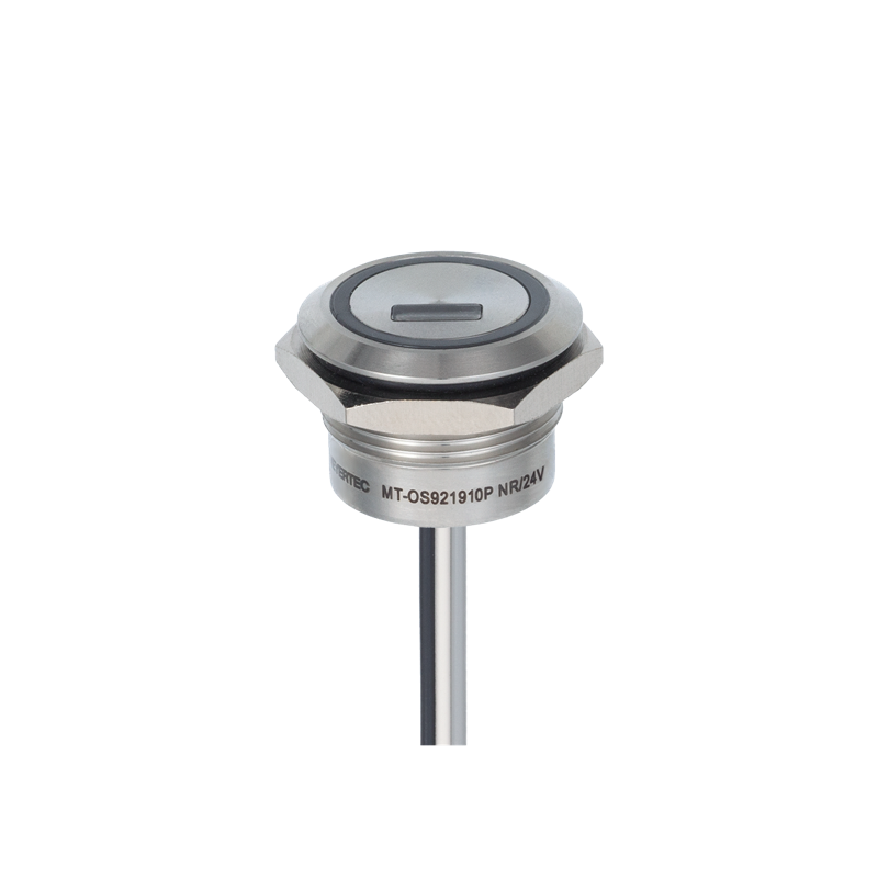 переключатель оптический с подсветкой красн. 19мм no возврат pnp 24в dc ip68 mt-os921910pnr овен 157405 от BTSprom.by