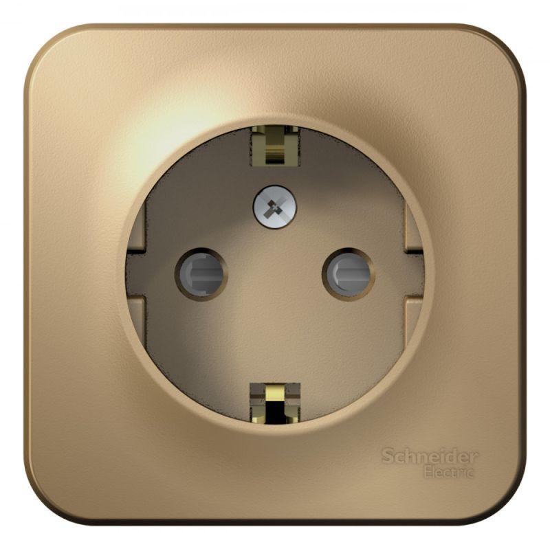 розетка 1-м оп blanca 16а ip20 250в с заземл. защ. шторки титан se blnra011104 от BTSprom.by