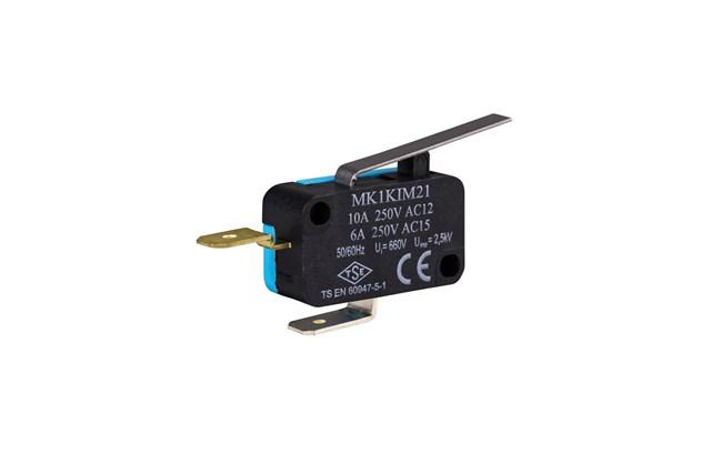 выключатель-микро 10а 250в ac с лапкой emas mk1kim21 от BTSprom.by
