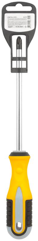  Отвертка "Старт" CrV сталь прорезиненная ручка 8х150мм РН3 FIT 55179 фото в каталоге от BTSprom.by