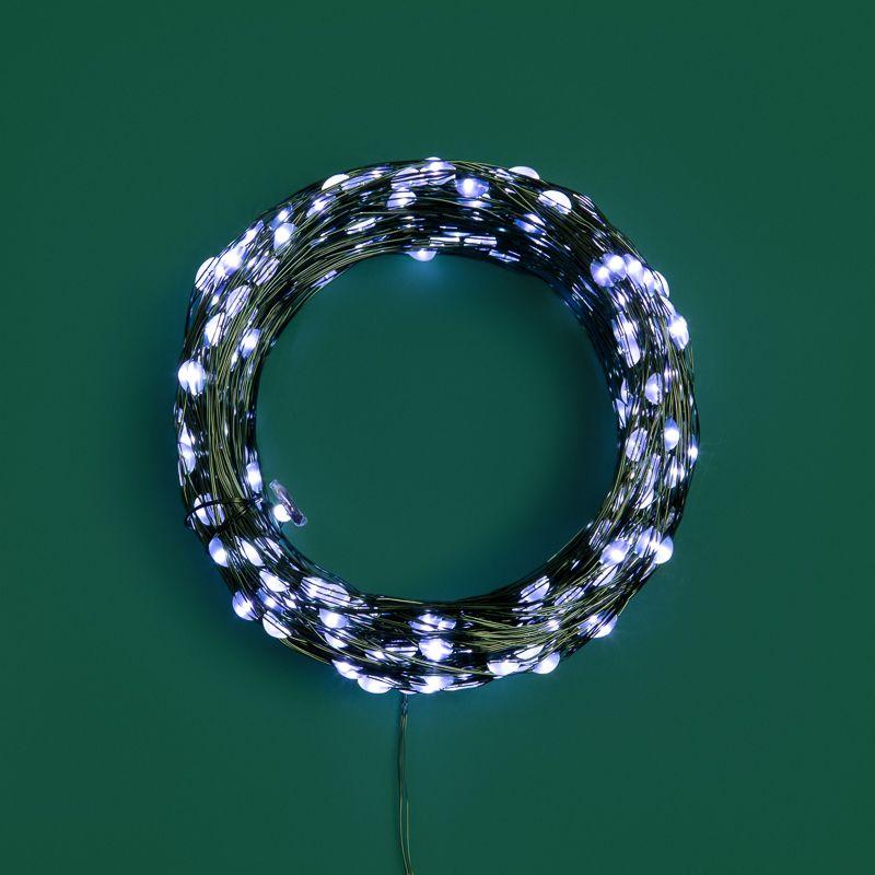  Гирлянда светодиодная "Роса" 50м 500LED бел. IP20 230В с контроллером провод зел. Neon-Night 303-285 фото в каталоге от BTSprom.by