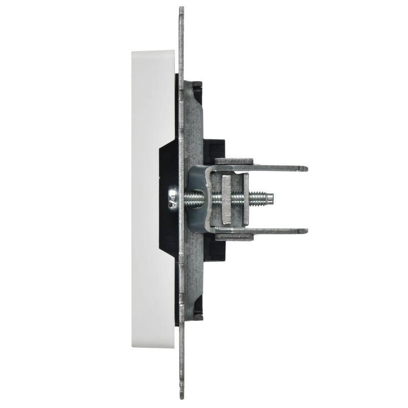  Заглушка BRITE МЗ10-БрАБ с суппортом механизм арктич. бел. IEK BR-PL10-K91 фото в каталоге от BTSprom.by