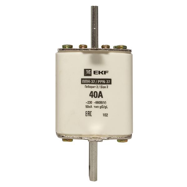  Вставка плавкая ППН-37 400/40А габарит 2 PROxima EKF fus-37/400/40 фото в каталоге от BTSprom.by