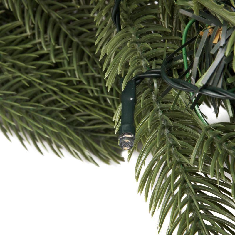  Венок еловый с ягодами и гирляндой d45см 20LED тепл. бел. 0.1Вт IP20 литой элементы питания 2хAA Neon-Night 307-150 фото в каталоге от BTSprom.by