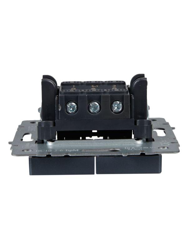  Выключатель проходной 2-кл. СП BRITE ВС10-2-6-БрМ 10А механизм маренго IEK BR-V22-0-10-K35 фото в каталоге от BTSprom.by