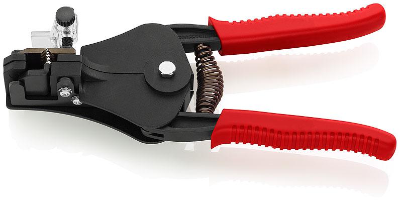 стриппер со сменными фасонными ножами l-180мм пластиковые рукоятки knipex kn-1221180 от BTSprom.by