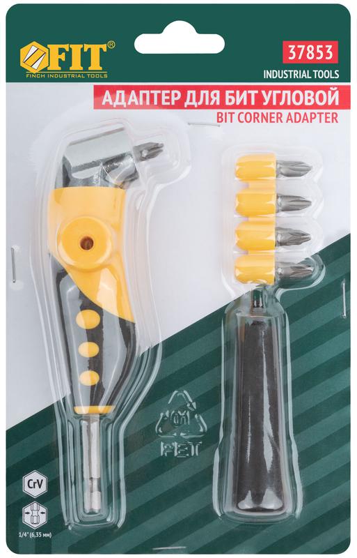  Адаптор угловой металлический прорезиненный 45град. FIT 37853 фото в каталоге от BTSprom.by