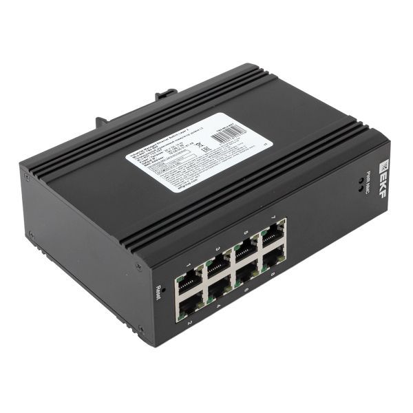  Коммутатор управляемый промышленный уровня L2 ML2-8GT 8 портов 10/100/1000Base-T(X) RJ45 монтаж на DIN-рейку TSX EKF TSX-ML2-8GT фото в каталоге от BTSprom.by