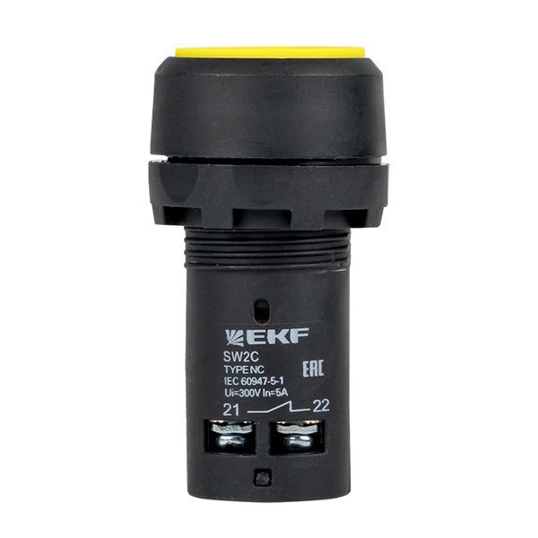  Кнопка SW2C-11 возвратная желт. NO+NC EKF sw2c-11s-y фото в каталоге от BTSprom.by
