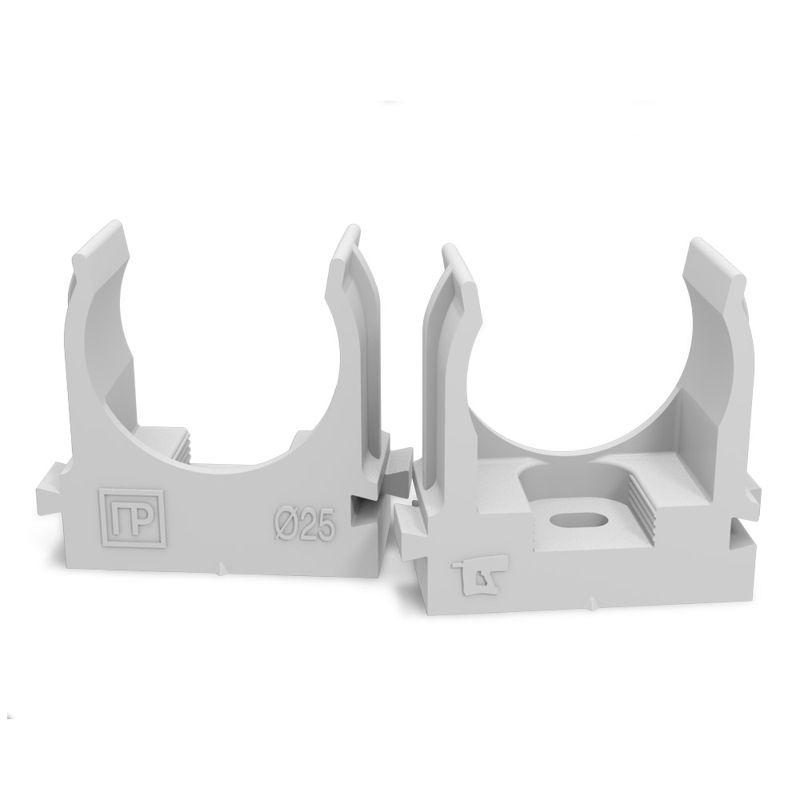 держатель для труб (клипса) d25мм для монтажн. пистолета сер. в п/э промрукав pr13.0121 от BTSprom.by