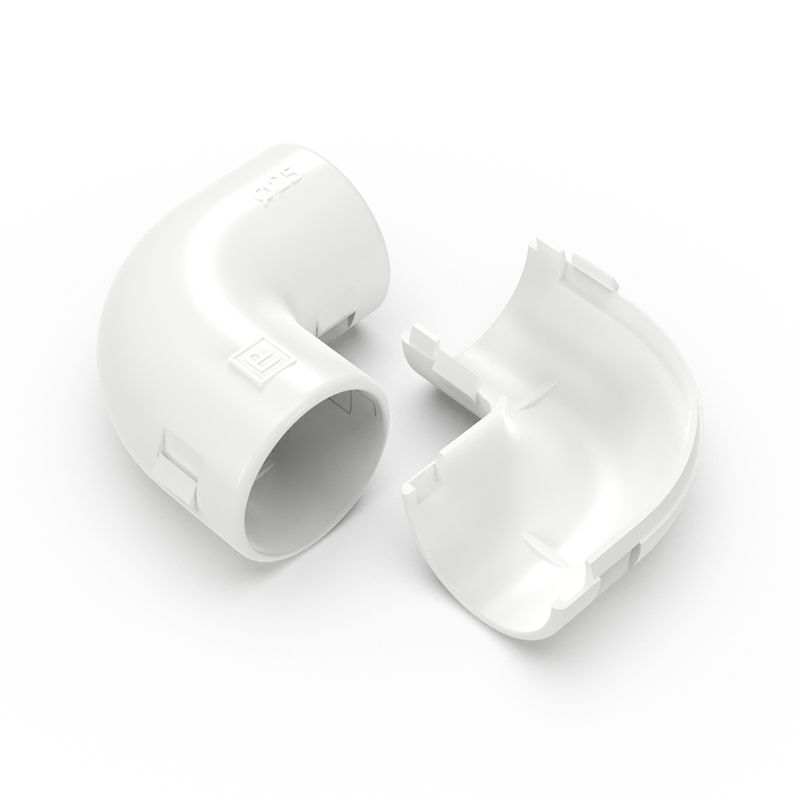 соединитель угловой 90град. разборный d25мм бел. промрукав pr.07525б от BTSprom.by