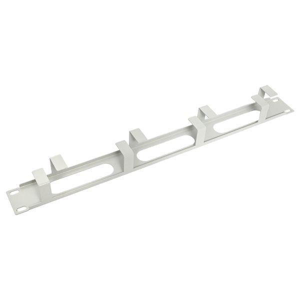  Органайзер кабельный TERACOM 1U 4 кольца с окнами метал. сер. EKF TRC-1CO-4R-M-GR фото в каталоге от BTSprom.by