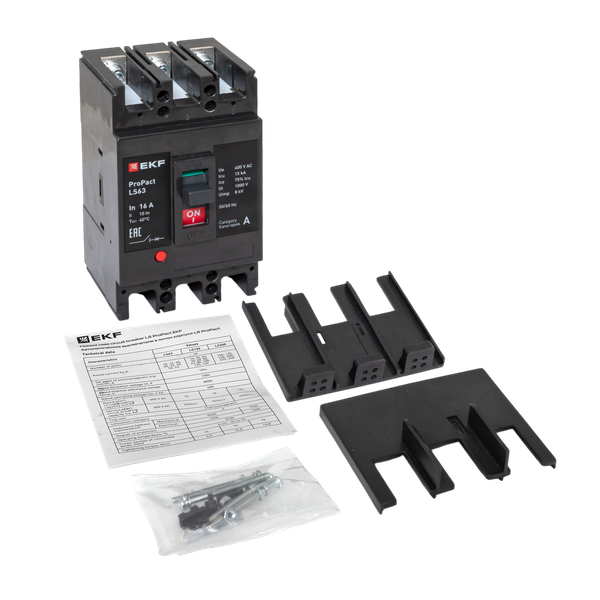  Выключатель автоматический 3п 16А 15кА LS63 ProPact EKF mccb-63-15-3-16-ls фото в каталоге от BTSprom.by