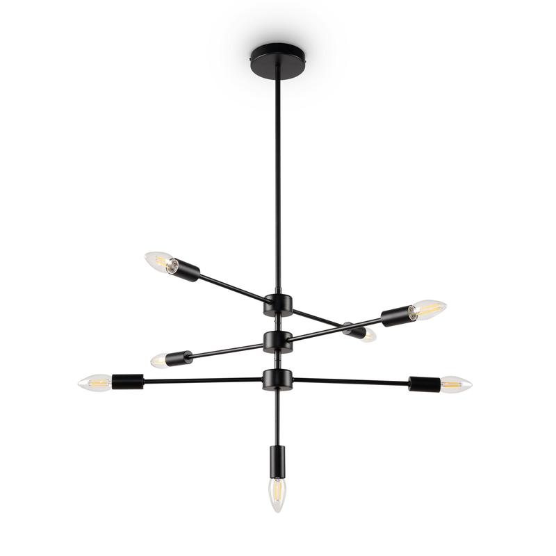  Светильник Firefly 60Вт E14х7 IP20 подвесной Freya FR5338PL-07B фото в каталоге от BTSprom.by