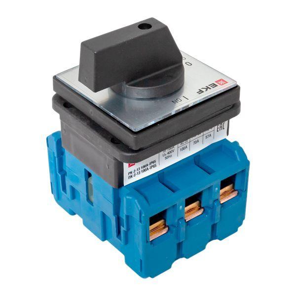  Переключатель кулачковый ПК-2-13 3п 100А "ВКЛ-ВЫКЛ" IP65 EKF pk-2-13-100-65 фото в каталоге от BTSprom.by