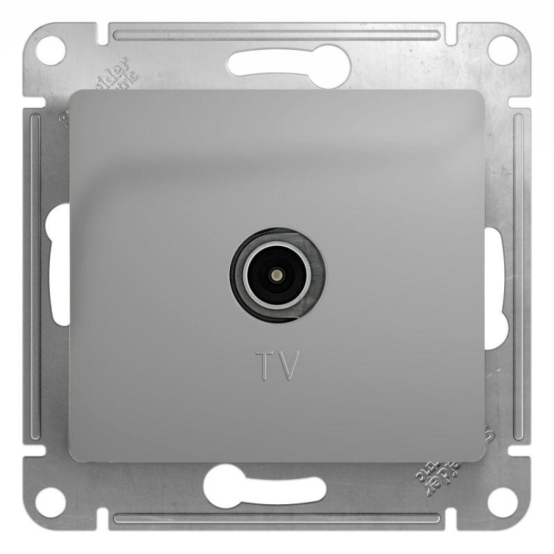 розетка телевизионная tv glossa коннектор механизм алюм. se gsl000393 от BTSprom.by