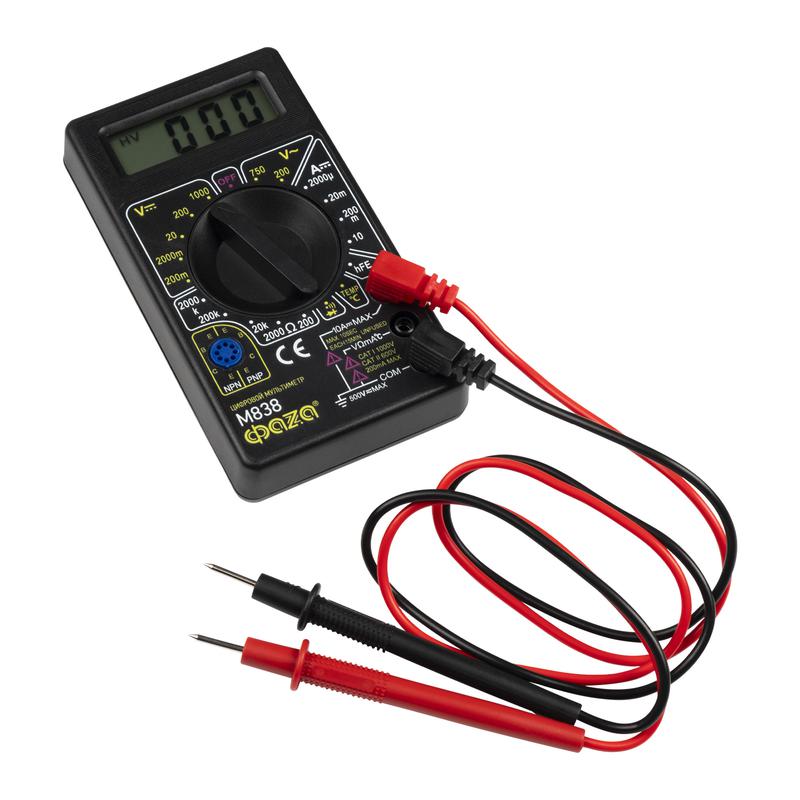  Мультиметр цифровой М838 ФАZА 5000452 фото в каталоге от BTSprom.by