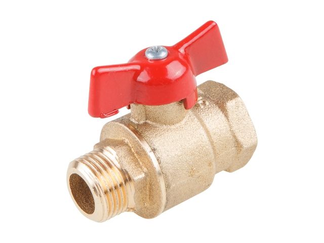 кран шаровый 3/4" нар.-вн. бабочка pn1,6 мпа, 11б27п5, цветлит (црб0034) zw10091 от BTSprom.by