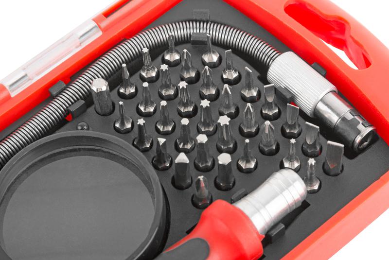  Отвертка с битами для точных работ 33 CrV биты гибкий переходник 175мм лупа пластик. бокс КУРС 56184 фото в каталоге от BTSprom.by