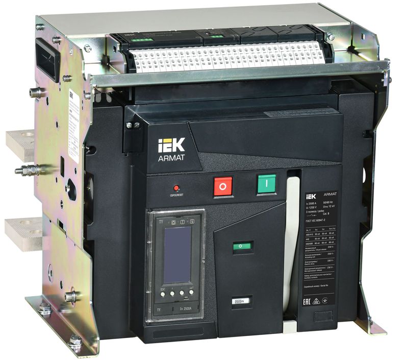 выключатель автоматический воздушный 3п f 2500а 85ка ty стац. с комплектом аксессуаров armat iek ar-acb-3ff-085-2500a-tycf от BTSprom.by