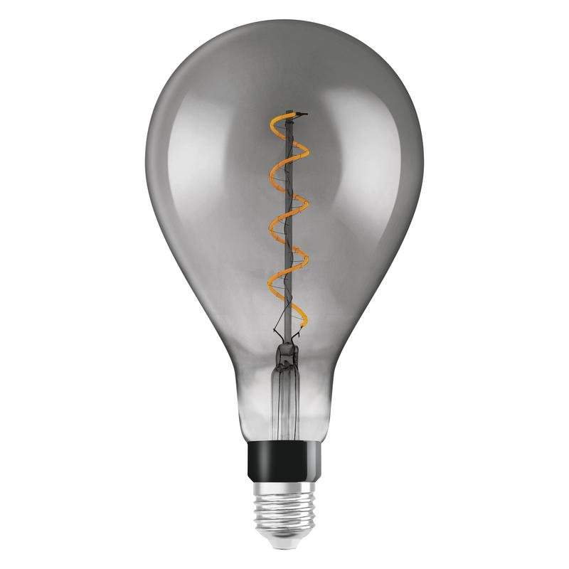лампа светодиодная филаментная vintage 1906 led dim cl a160 fil smoke 12 dim 5w/818 5вт тепл. бел. e27 диммир. дым. osram 4058075270022 от BTSprom.by