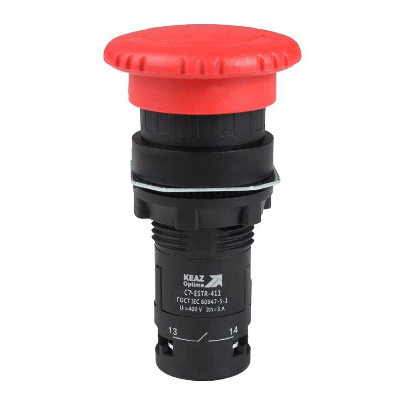 кнопка аварийного останова optisignal compact d22 с7-estr-411 красн. 1но+1нз xb7es545p кэаз 362131 от BTSprom.by
