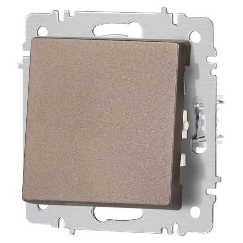  Кнопка Accent 6-109-08 10А-250В IP20 СУ бронза Intro Б0063619 фото в каталоге от BTSprom.by