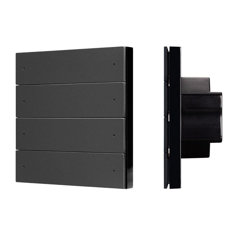 панель кнопочная smart-dmx512-801-22-8g-8sc-dim-in black (230в 2.4g) (ip20 пластик) intelligent arlight 039316 от BTSprom.by