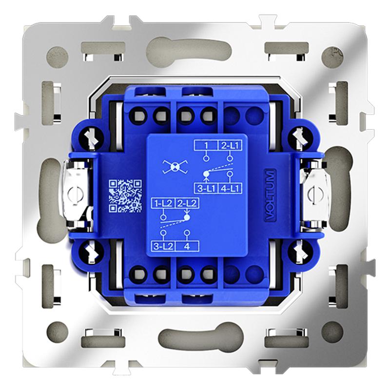  Переключатель перекрестный 1-кл. СП S70 механизм сталь Voltum VLS010505 фото в каталоге от BTSprom.by