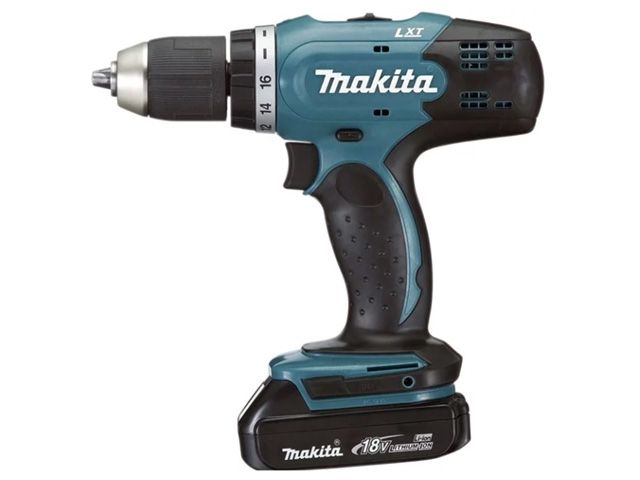 аккум. дрель-шуруповерт makita lxt ddf 453 syx5 в кор. (18.0 в, 1 акк., 1.5 а/ч li-ion, 2 скор., 42 нм, шурупы до 10 мм) ddf453syx5 от BTSprom.by