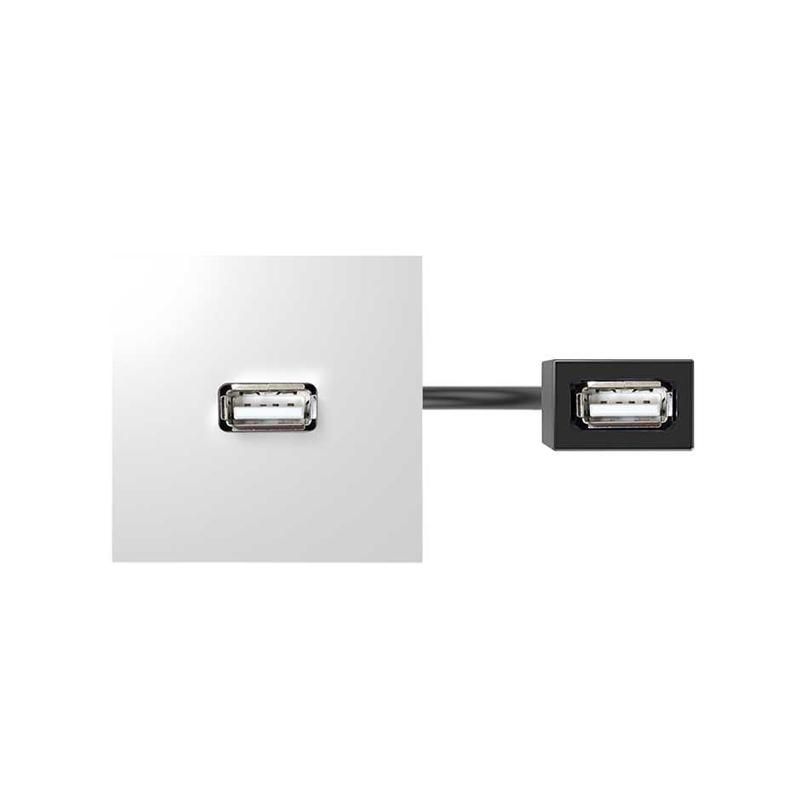 модуль с адаптером проходной usb мама/мама бел. simon 400 40001191-030 от BTSprom.by