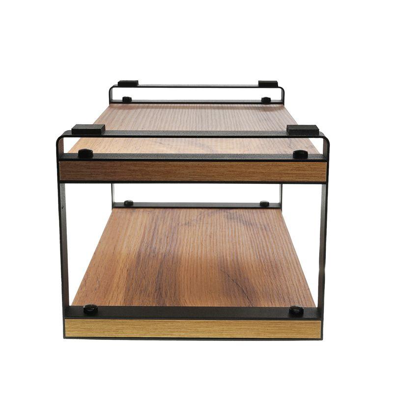  Полка-органайзер для кухни двухъярусная дуб Вотан черн. Rexant 38-0677 фото в каталоге от BTSprom.by